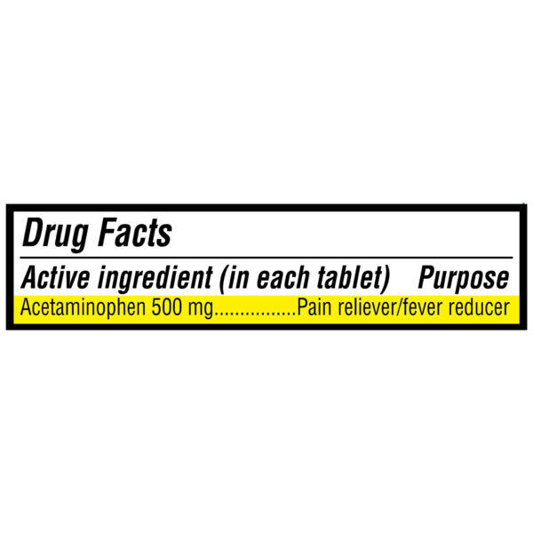 Equate Extra Strength Acetaminophen Pain Reliever Tablets - Image 3