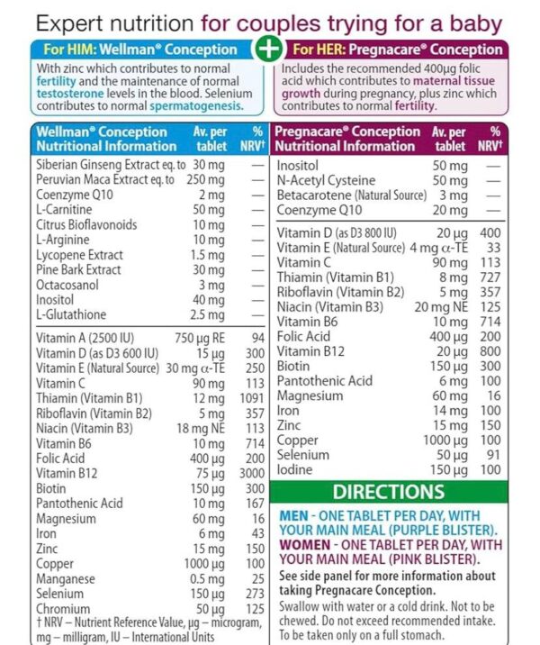 Pregnacare Him & Her Conception - Image 2