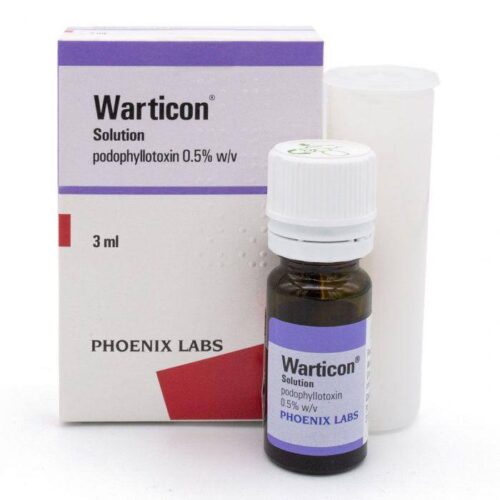 Warticon® Solution 0.5% w/v (Podophyllotoxin) – 3ml | Genital Wart Treatment.
